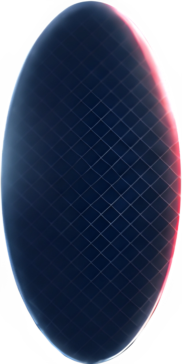 Champion Lenses dark optical lens with diagonal grid reflection