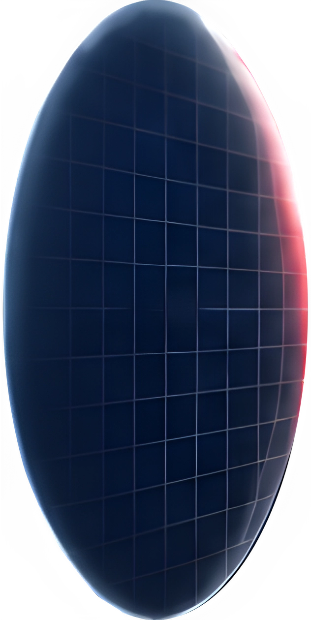 Champion Lenses dark optical lens with grid reflection